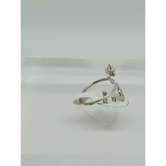 Sexy Clear Crystal Rhinestone Toe Ring Adjustable Size, Sterling Silver Gift box - Picture 4 of 8